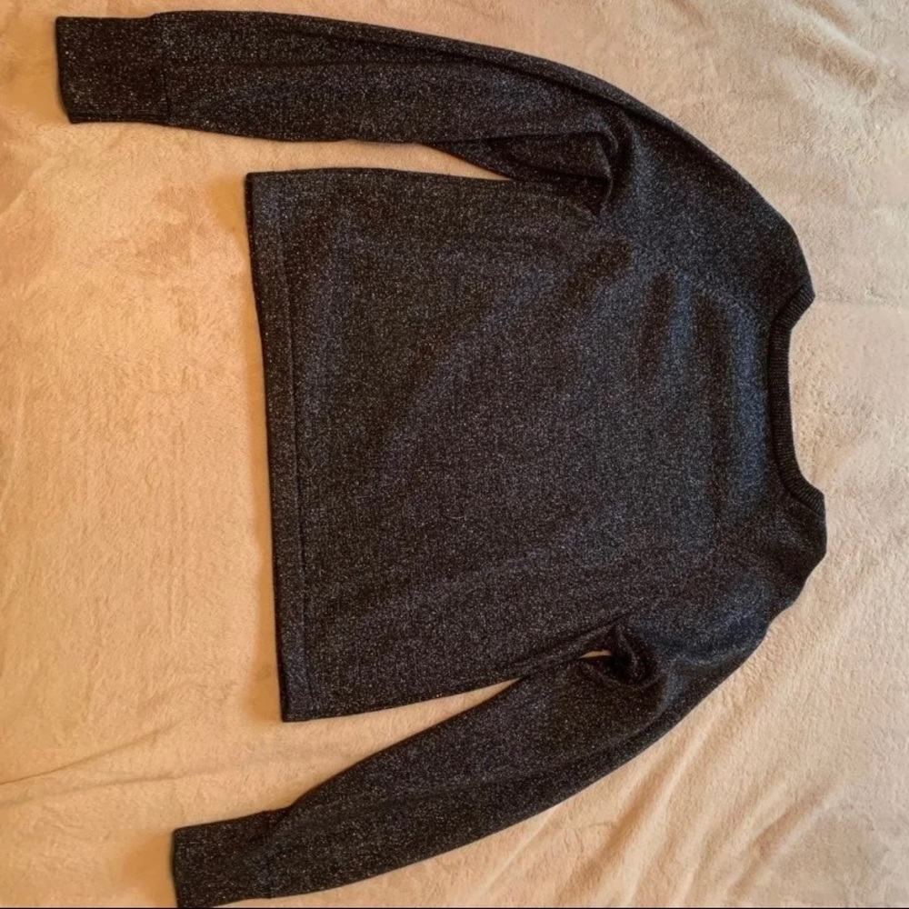 black glittery long sleeve